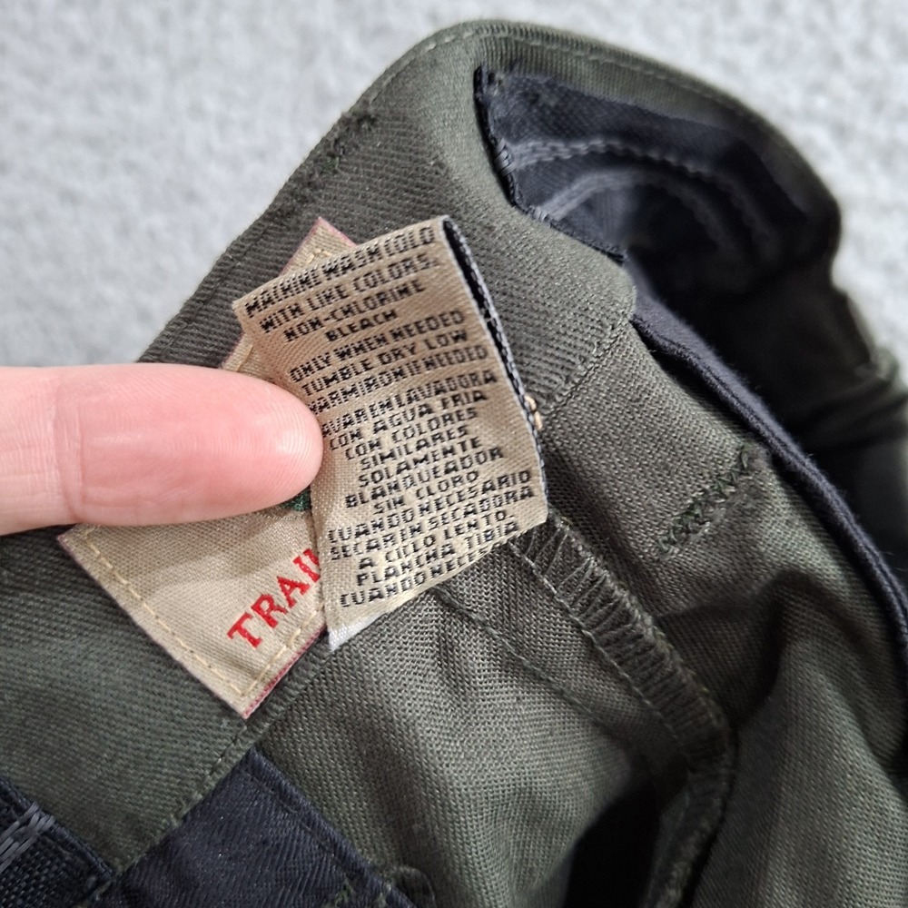 NEW Trail Life USA Pants Mens 30x37 Unhemmed GREEN Sateen Hiking Comfort Waist - Picture 11 of 11